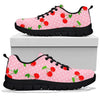 Cherry Heart Dot Pattern Print Sneaker Shoes For Men Women-grizzshop