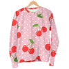 Cherry Heart Dot Pattern Print Women's Sweatshirt-grizzshop