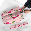 Cherry Pattern Print Automatic Foldable Umbrella-grizzshop