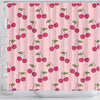 Cherry Pattern Print Bathroom Shower Curtain-grizzshop