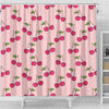 Cherry Pattern Print Bathroom Shower Curtain-grizzshop