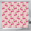 Cherry Pattern Print Bathroom Shower Curtain-grizzshop