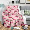 Cherry Pattern Print Blanket-grizzshop