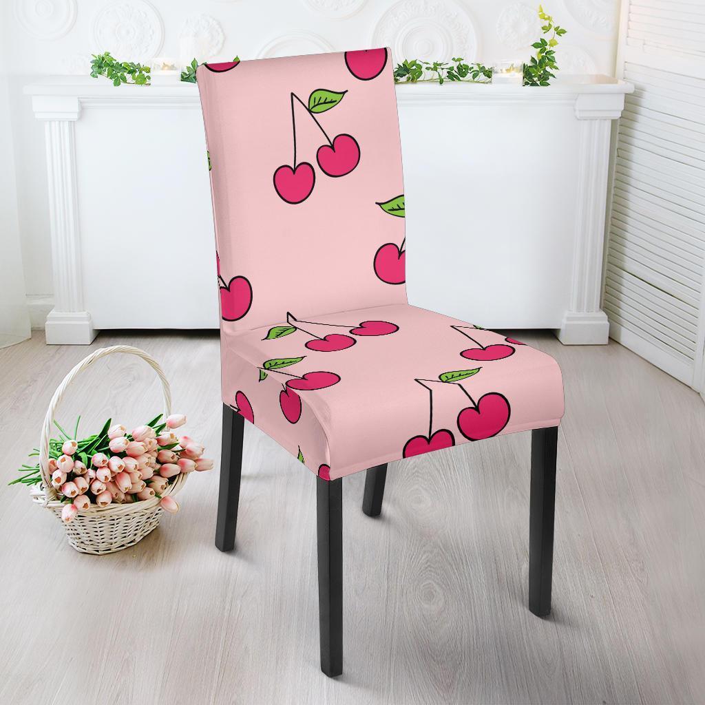 Cherry Pattern Print Chair Cover-grizzshop