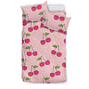 Cherry Pattern Print Duvet Cover Bedding Set-grizzshop