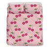 Cherry Pattern Print Duvet Cover Bedding Set-grizzshop