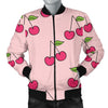 Cherry Pattern Print Men's Bomber Jacket-grizzshop