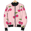 Cherry Pattern Print Men's Bomber Jacket-grizzshop