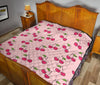 Cherry Pattern Print Quilt-grizzshop