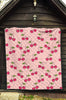 Cherry Pattern Print Quilt-grizzshop