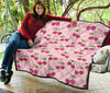 Cherry Pattern Print Quilt-grizzshop