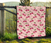 Cherry Pattern Print Quilt-grizzshop