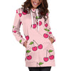 Load image into Gallery viewer, Cherry Pattern Print Women Hoodie Dress-grizzshop
