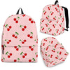 Cherry Pink Pattern Print Backpack-grizzshop