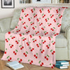 Cherry Pink Pattern Print Blanket-grizzshop