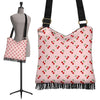 Cherry Pink Pattern Print Crossbody bags-grizzshop