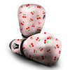 Cherry Pink Print Pattern Boxing Gloves-grizzshop