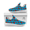 Cherry Pixel Print Pattern White Athletic Shoes-grizzshop