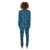 Cherry Pixel Print Pattern Women's Pajamas-grizzshop