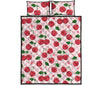 Cherry Print Pattern Bed Set Quilt-grizzshop