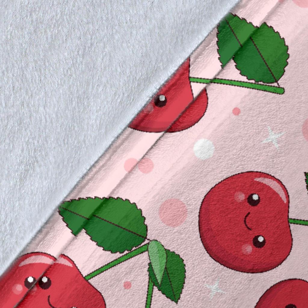 Cherry Print Pattern Blanket-grizzshop