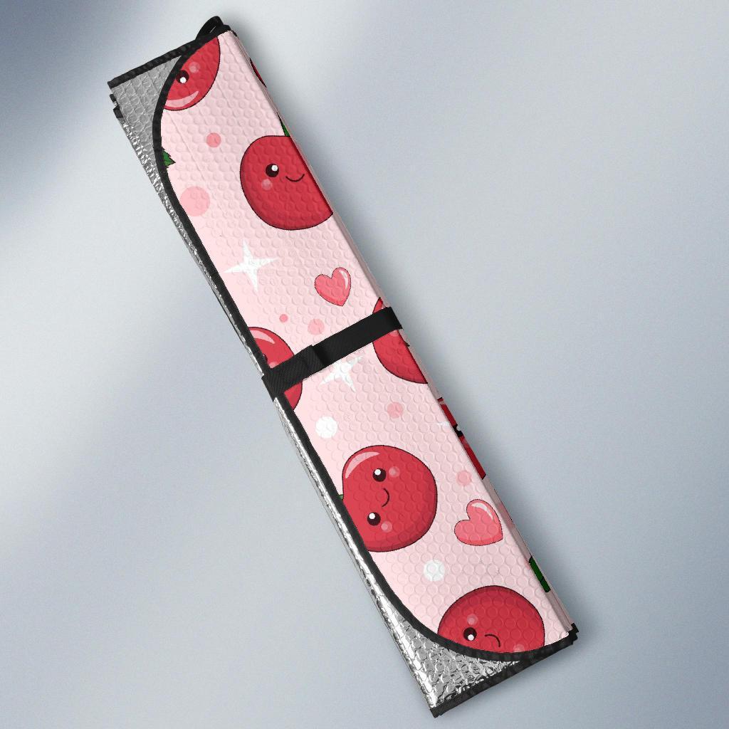 Cherry Print Pattern Car Sun Shade-grizzshop