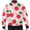 Cherry Print Pattern Men's Bomber Jacket-grizzshop