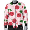 Cherry Print Pattern Men's Bomber Jacket-grizzshop