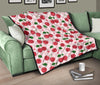 Cherry Print Pattern Quilt-grizzshop