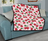 Cherry Print Pattern Quilt-grizzshop