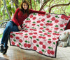 Cherry Print Pattern Quilt-grizzshop