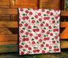 Cherry Print Pattern Quilt-grizzshop