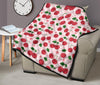 Cherry Print Pattern Quilt-grizzshop