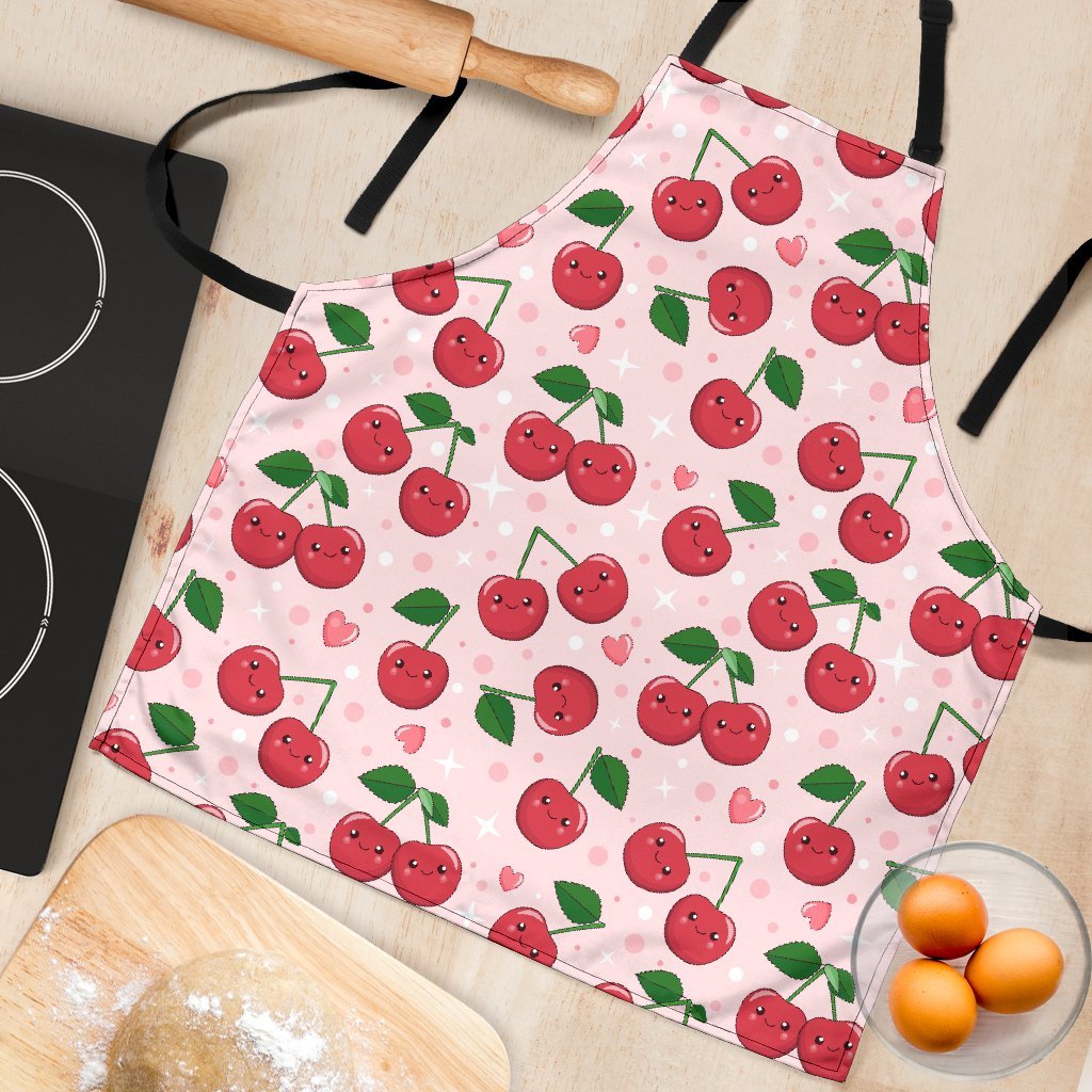 Cherry Print Pattern Women's Apron-grizzshop