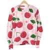 Cherry Print Pattern Women's Sweatshirt-grizzshop