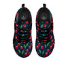 Cherry Red Print Pattern Black Sneaker-grizzshop