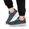 Cherry Red Print Pattern White Athletic Shoes-grizzshop