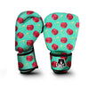 Cherry Watercolor Print Pattern Boxing Gloves-grizzshop