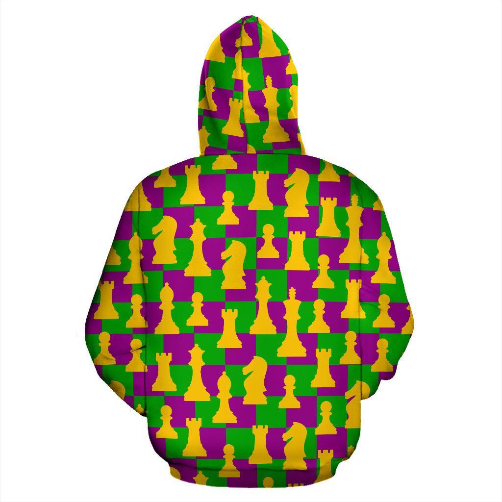 Chess Color Pattern Print Men Women Pullover Hoodie-grizzshop