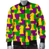 Chess Color Pattern Print Men's Bomber Jacket-grizzshop