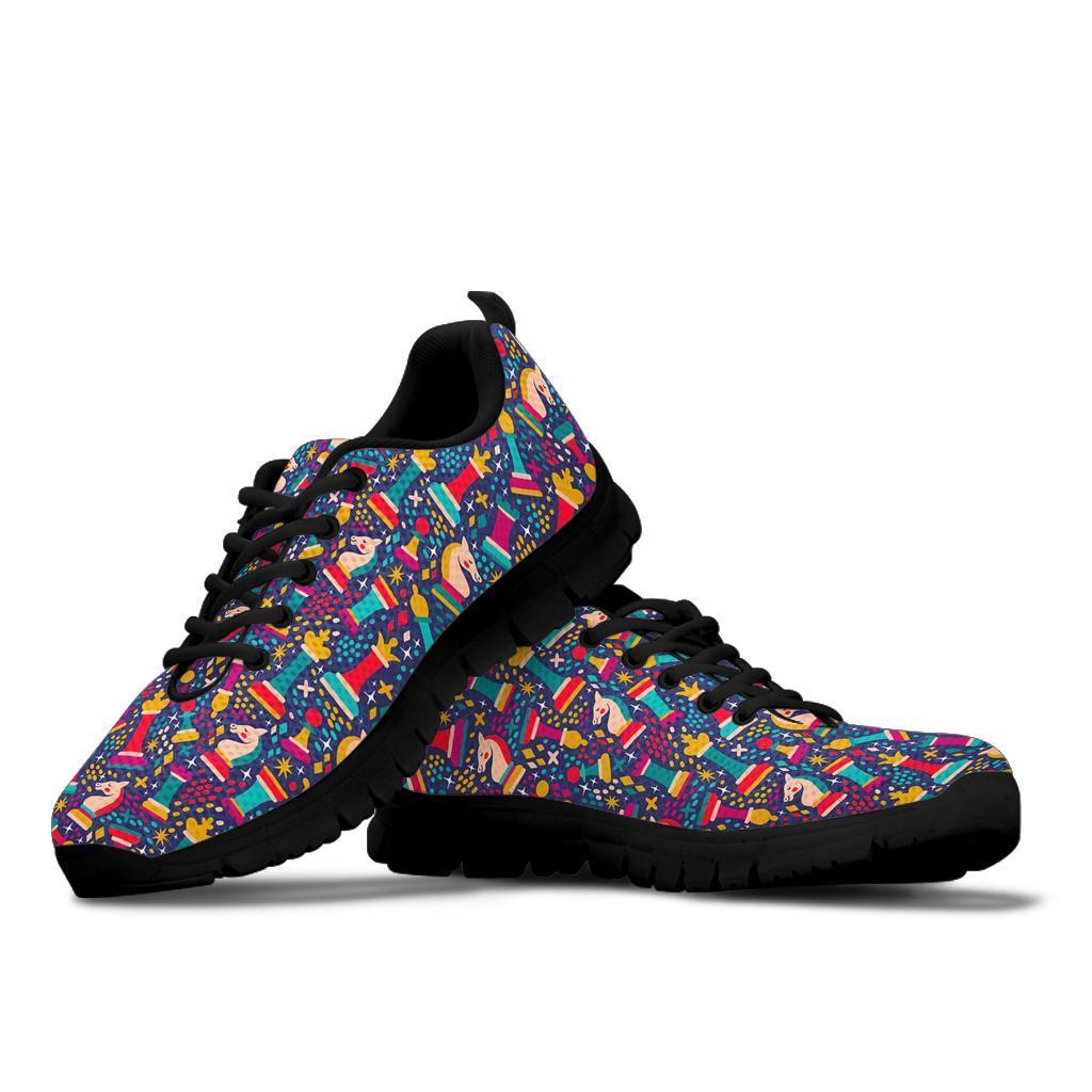 Chess Colorful Pattern Print Sneaker Shoes For Men Women-grizzshop