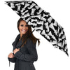 Chess Pattern Print Automatic Foldable Umbrella-grizzshop