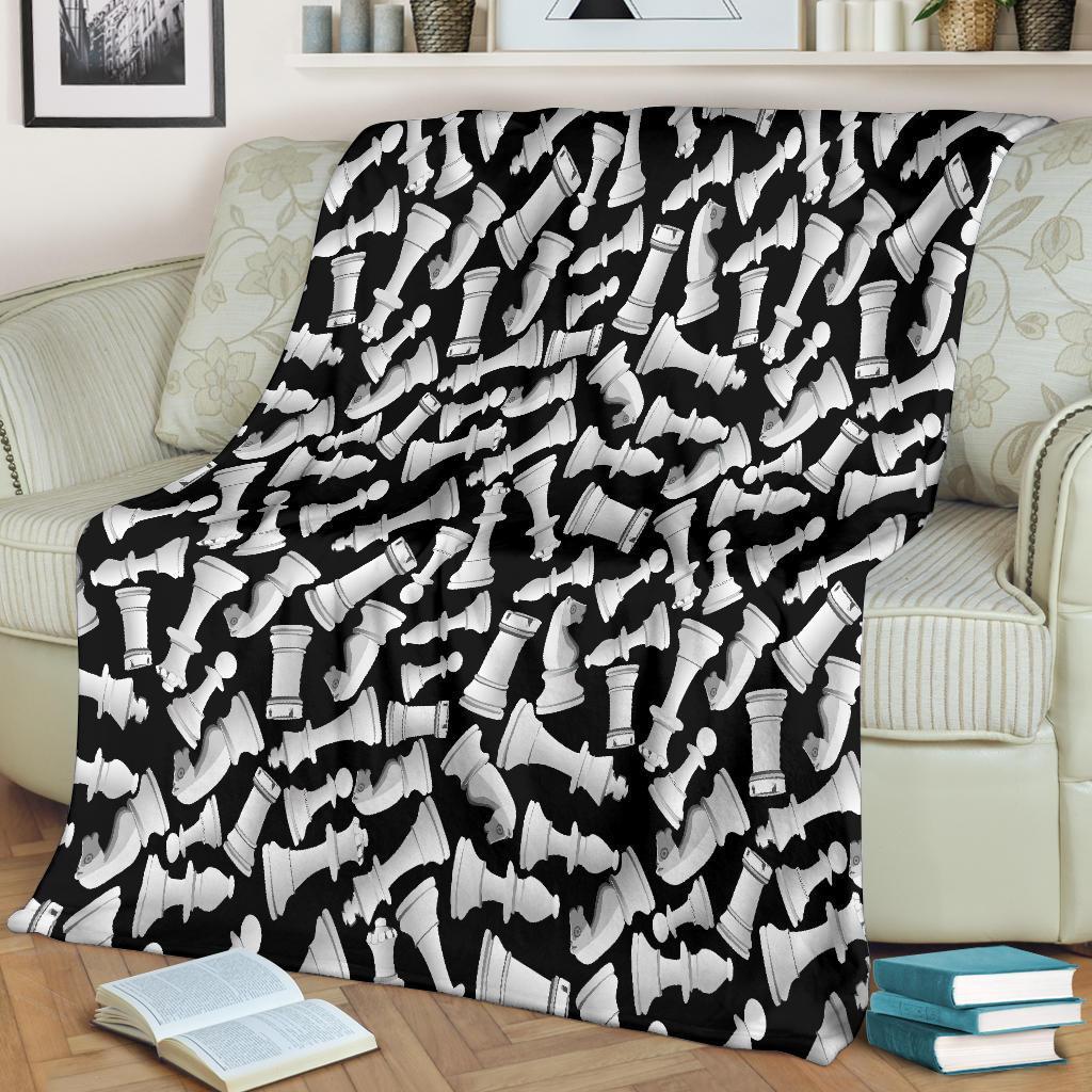 Chess Pattern Print Blanket-grizzshop