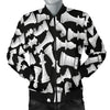 Chess Pattern Print Men's Bomber Jacket-grizzshop