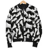 Chess Pattern Print Men's Bomber Jacket-grizzshop