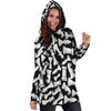 Chess Pattern Print Women Hoodie Dress-grizzshop