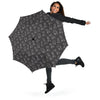 Chess Print Pattern Automatic Foldable Umbrella-grizzshop