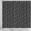 Chess Print Pattern Bathroom Shower Curtain-grizzshop