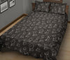 Chess Print Pattern Bed Set Quilt-grizzshop