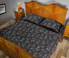 Chess Print Pattern Bed Set Quilt-grizzshop